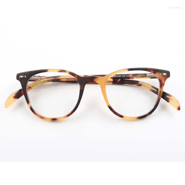 Óculos de sol quadros mulheres redondas moda óculos homens tartaruga óculos ópticos acetato vintage preto marrom prescrição óculos