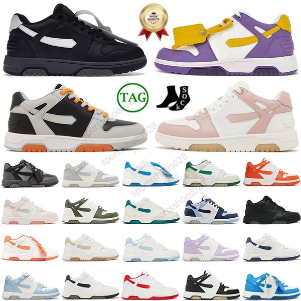 Alta Qualidade Fora do Escritório Sneaker Designer Vestido Sapatos Andando Offes Homens Mulheres Branco Preto Marinho Azul Vintage Esportes OG Treinadores Plataforma Ao Ar Livre Tamanho EUR36-45