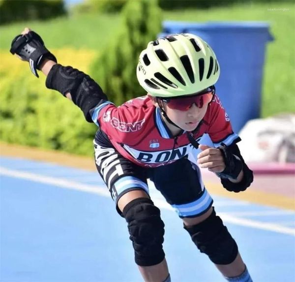 Set da gara Bont Tutina da pattinaggio di velocità per bambini Lnline Roller Skate Fast Triathlon Abbigliamento Tuta da ciclismo