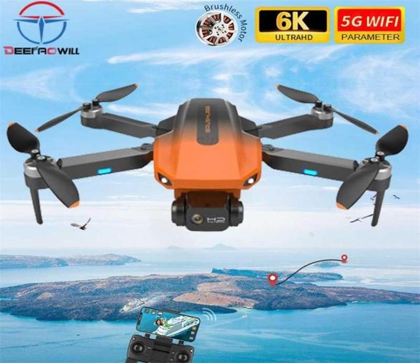 Electricrc aeronaves rg101 drone 4k 6k hd profissional sem escova motor rc helicópteros 5g wifi fpv câmera drones gps quadcopter dis8463649