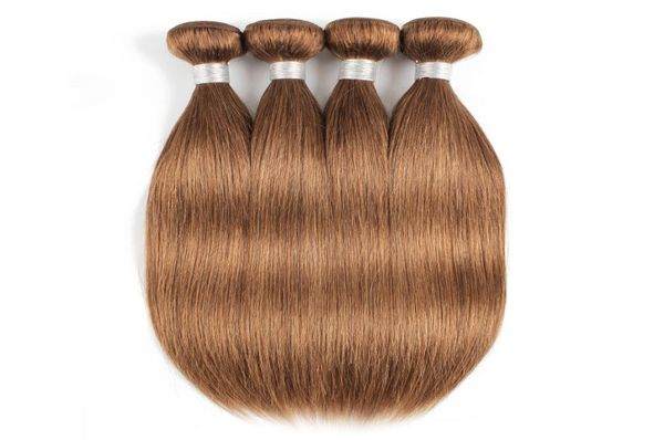 30 feixes de cabelo humano reto marrom dourado claro cabelo virgem brasileiro 34 pacotes 1624 Polegada remy extensões de cabelo humano 7290527