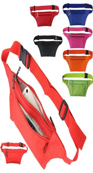 2020 Cores Neon Esporte Ao Ar Livre Bum Bag Fanny Pack Viagem Cintura Cinto Dinheiro Zip Bolsa Carteira Unissex5378588