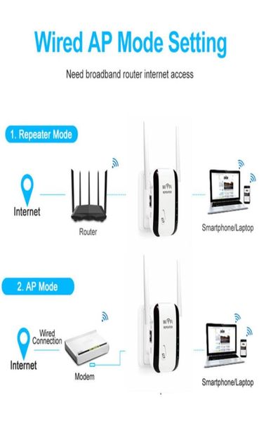 Усилитель для Кубка Европы Высокое качество Больше Wlan Оригинальный расширитель диапазона Wi-Fi Маршрутизатор 300M 24G Репитер Сеть Беспроводная связь Fre2183520