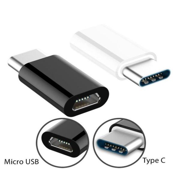 Adaptadores OTG tipo C Micro USB para TypeC Conversor de cabo de carregamento para Samsung Xiaomi mi 9 Huawei P309900597