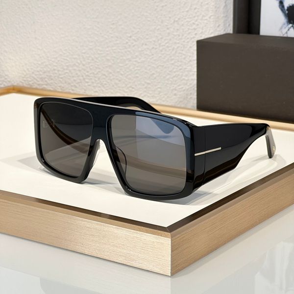 Designer-Sonnenbrille für Herren und Damen, 1036, übergroß, modisch, CR-39, Avantgarde-Brille, Anti-Ultraviolett, klassische Beliebtheit, rechteckige Rahmenbrille, zufällige Box