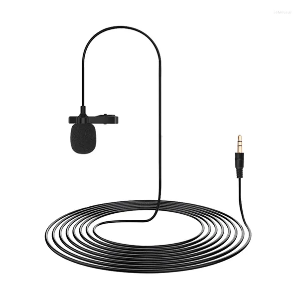 Mikrofone 3,5 mm tragbares Clip-On-Revers-Kondensatormikrofon mit Kabel für DJI Pocket 2 Do-It-All-Griff-Gimbal-Kamerazubehör