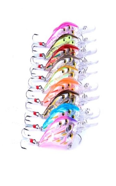 INFOF 9 pezzi 295quot75CM 93G Crankbait gruppo pesci Swim Bait 8 pesci plastica bionico Wobbler attrezzatura da pesca Shads 6 piume h5705625