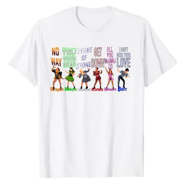 T-Shirt Die sechs Frauen von Henry VIII., Sechs The Musical Gift, Musikfans T-Shirt Graphic Te-Shops Cool Streetwear Gesang Frauen Kleidung
