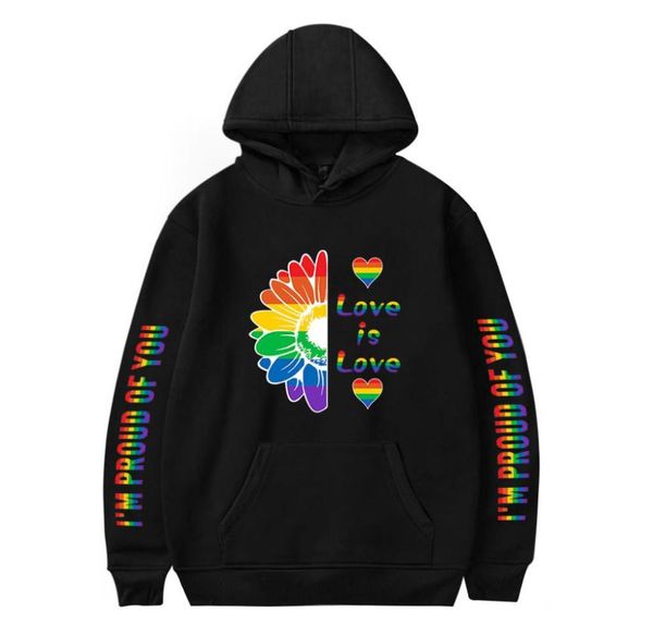 Lgbt lésbica gay orgulho feminino moletom com capuz streetwear hip hop velo pulôver jaqueta com capuz amor é amor roupas lgbtq7978881