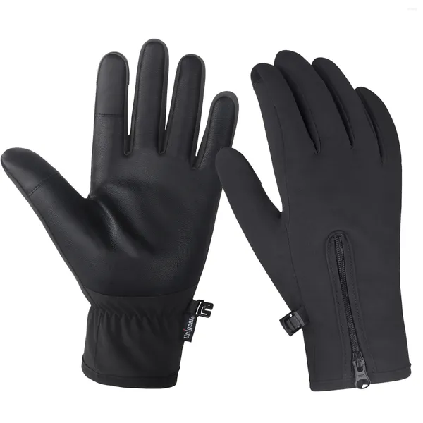 O inverno das luvas do ciclismo aquece dobro impermeável Windproof com função do écran sensível