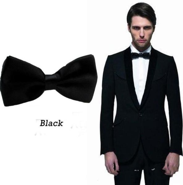 Черные галстуки-бабочки для жениха для мужчин, костюмы, модные мужские деловые костюмы, торжественная одежда, смокинги, галстуки, дешевый галстук3725643