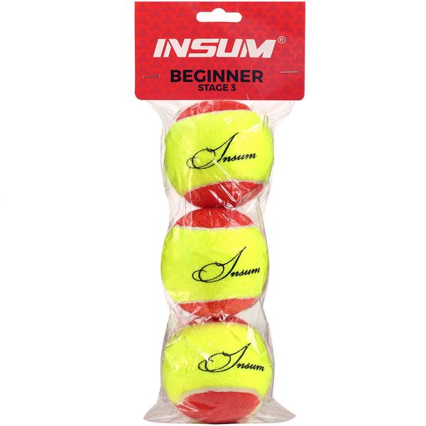 Insum -Tennisbälle für Kinder 25%50%75%niedrige Kompression langsamerer Geschwindigkeit Tennisball für Anfänger Jugend Kinder Training Bälle 240227