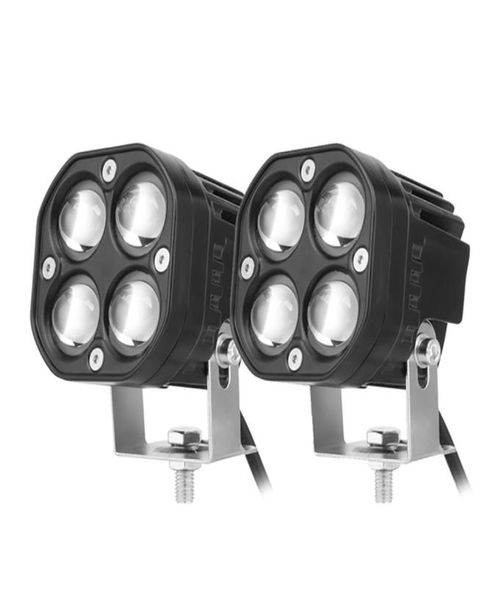 2 pçs carro 6d conduziu a luz de trabalho 40w para offroad jeep 4x4 caminhão utv atv 4wd moto luzes condução branco amarelo nevoeiro lâmpada 6000k 3000k7217593