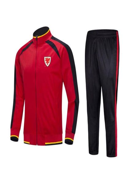 País de Gales National Football Team Men039s Tracksuits Adulto Crianças Tamanho 22 a 3XL Outdoor Jogging Terno Jaqueta Manga Longa Esportes Socce7872824