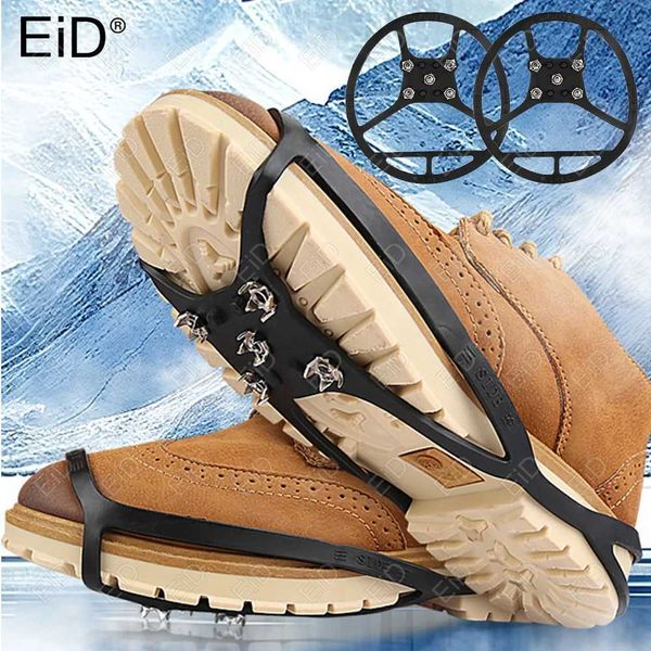 Outdoor-Schuhe Sandalen Hohe Elastizität Disc Steigeisen Schnee Eis Klaue Klettern Anti-Rutsch-Spikes Griffe Steigeisen Cleat Sportschuhe Boot Mann Frauen YQ240301