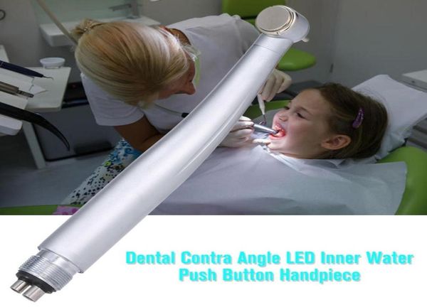 Dental lento baixa velocidade contra ângulo led botão de pressão água interna handpiece ferramentas polimento dental6097027