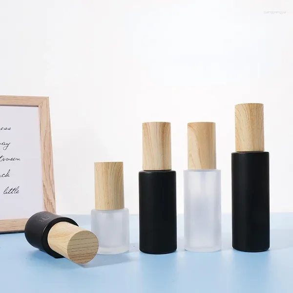 Bottiglie di stoccaggio Bottiglia di lozione riutilizzabile Crema di vetro Pompa per shampoo Contenitori cosmetici vuoti Olio essenziale da viaggio per la cura della pelle