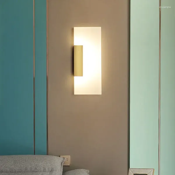 Lampada da parete LED 86-265V Illuminazione per interni Moderna e minimalista Sfondo Camera da letto Comodino Decorazione domestica