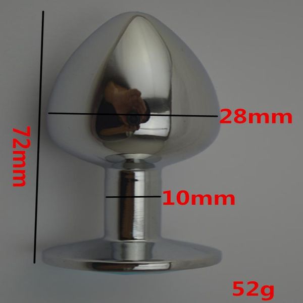 7228 MM Metall Anal Erweitern Werkzeug Metall Anus Butt Plug Spielzeug Für PaareFetisch Erotische Porno Sex Produkte Für Frauen und Männer Gay2828053