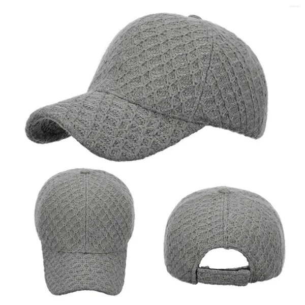 Berretti da baseball Cappelli dell'amicizia Moda Donna Uomo Sport Tinta unita Mantieni caldo Berretto da baseball da spiaggia lavorato a maglia con foro per