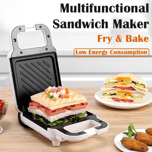 Fabricante de areia multifuncional rápido aquecimento torradeira máquina café da manhã casa cozinha comida elétrica assadeira carne assada omelete 240228