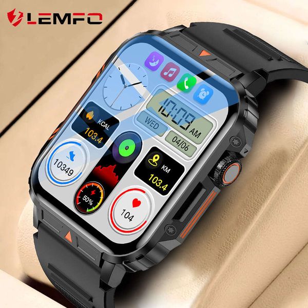 Lemfo 2024 novo relógio masculino mulher amoled tela de toque completa gps monitor saúde ip68 à prova dip68 água bluetooth chamada relógios inteligentes