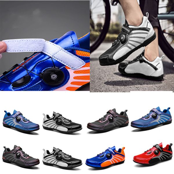 Sapatos de ciclismo masculino esportivo de bicicleta de bicicleta de pó de bicicleta plana de ciclismo de velocidade plana Flats Mountain Bicycle Footwear SPD Cleats Shoesru Gai