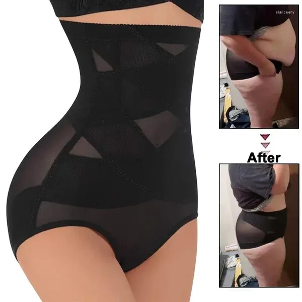 Damenhöschen Sexy Frauen BuLifter Shapewear Panty Doppelte Bauchkontrolle Body Shaper Kurze Schlanke Hohe Taille Trainer Bodyshaper Bauch