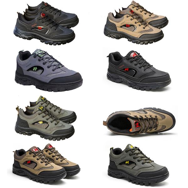 Scarpe da alpinismo da uomo Nuove quattro stagioni Protezione dal lavoro all'aperto Scarpe da uomo di grandi dimensioni Scarpe sportive traspiranti Scarpe da corsa Scarpe di tela moda uomo 45