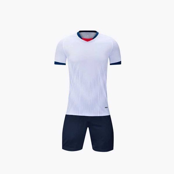 Tracksuits masculinos 2023 Conjunto de treinamento uniforme de futebol juvenil adequado para meninos e meninas Secagem rápida respirável curto jogo de sono número de impressão J240305