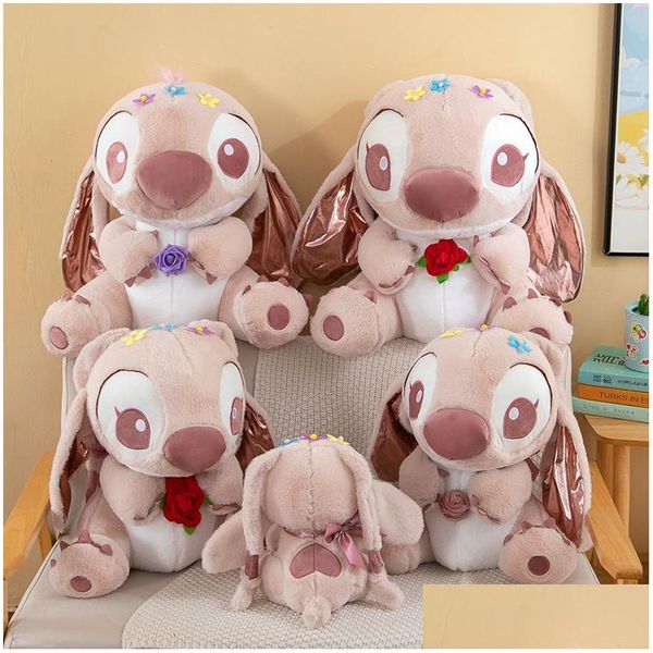 Animali di peluche ripieni Fiori carini all'ingrosso Regali di San Valentino Giocattoli Giochi per bambini Compagno di giochi Decorazione camera da letto Premi Hine artiglio Kid Bir Otidg