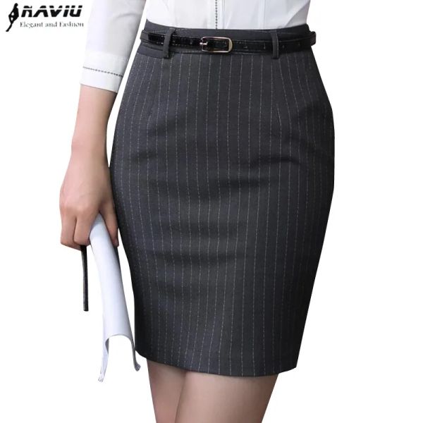 Платья Naviu, весенне-осенняя модная женская полосатая юбка, элегантная формальная офисная юбка высокого качества с коротким низом