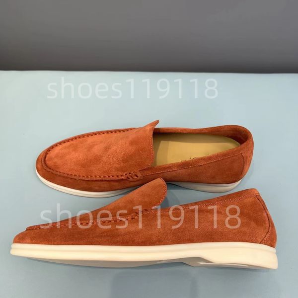 Loro Piano Man Designer Schuhe lässige Loafer Charme Loro Schuh Schwarz weiß Loro Pianaa Sneaker -Knöchel -Lauf Trainer warmes Büro flacher Top Wildleder Loro Piano Schuh 672