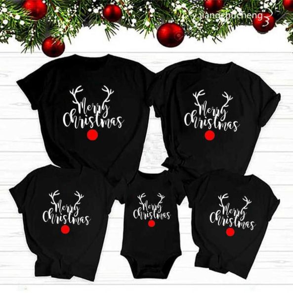 Engraçado natal família combinando camisas papai mamãe criança bebê feliz natal t camisas roupas de família natal roupas presente de natal h15557464