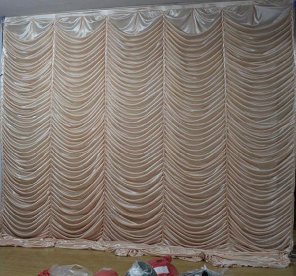 3m por 3m onda pano de fundo decoração de casamento cortina festa celebração palco ondulação de água fundo cortinas2007046