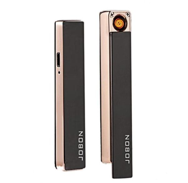USB-зажигалка, креативная ультратонкая зарядная зажигалка для сигар, металлическая вольфрамовая проволока, электронная ветрозащитная зажигалка new196G6740617