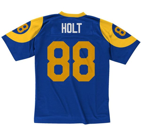 Maglia da calcio cucita 88 Torry Holt 1999 maglia blu retrò Maglie da rugby Uomo donna giovanile S-6XL