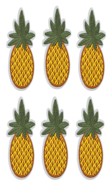 10 Stück Ananas-Frucht-Aufnäher, Abzeichen für Kleidung, gestickter Aufnäher, Applikation, zum Aufbügeln, Nähzubehör für Kleidung2927868