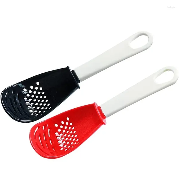 Cucchiai Cucchiaio da cucina multifunzionale Utensili da cucina Schiumarola Scoop Colino Colino Grattugia Schiacciapatate a fessura