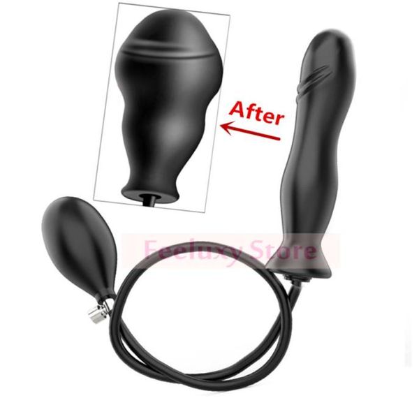 Plugue anal inflável com bomba real, brinquedos sexuais para mulheres, ponto g, vagina, massagem, plug anal, bala de ampliação y2004101828058