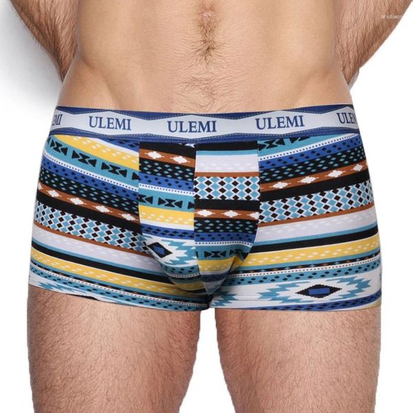 Cuecas masculinas boxer algodão homme shorts masculinos calcinha moda sexy dos desenhos animados