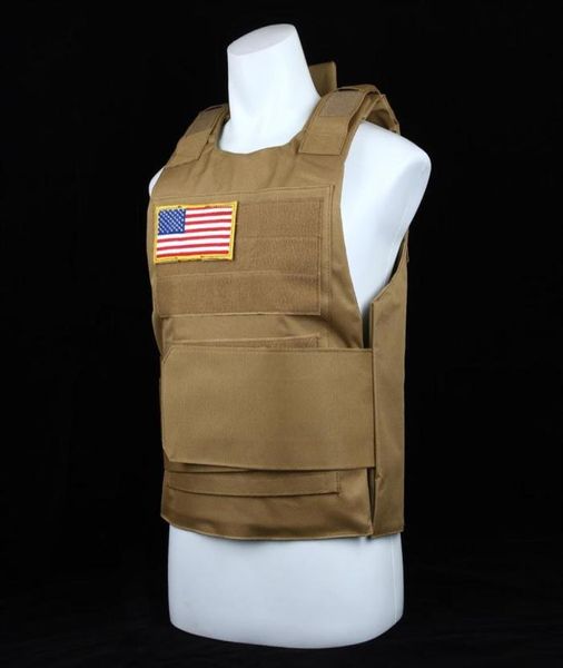 USMC US Army Airsoft Gilet tattico MOLLE Armatura morbida o dura Portapiatti Sicurezza Autodifesa Portapiatti Equipment300S7925941