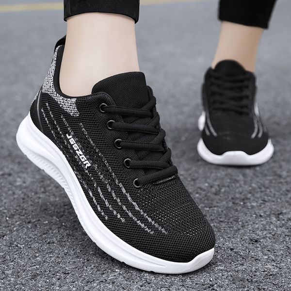Gai Gai Popular Gai Running Shoe Designer Sapatos femininos de corrida masculino preto e branco 903589