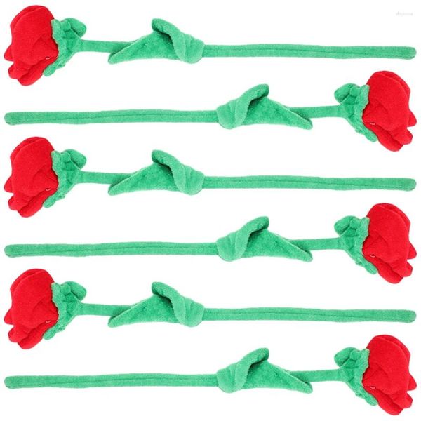 Dekorative Blumen Plüsch Rose Stofftier Party Dekor Blumenstrauß Home Rosen Spielzeug Hintergrund Szene Layout Künstliche Pflanzen