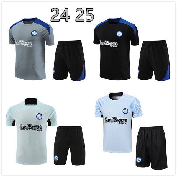 2023 2024 2025 MILANS Männer Kurzarm-Fußball-Trainingsanzug-Trainingsanzug Jersey-Kit Uniform Chandal 24 25 Männer Kinder-Fußball-Trainingsanzüge Sportbekleidungssets