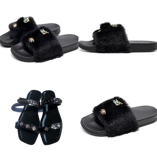 Designer-Slipper, weiß, grau, für Damen, Sommer-Absatz, Sandale, hochwertige Mode-Slipper, bedruckter Slipper, flacher Slipper, Plateau-Flip-Flops, Strand, klassische flache Sandale, Größe 36–41