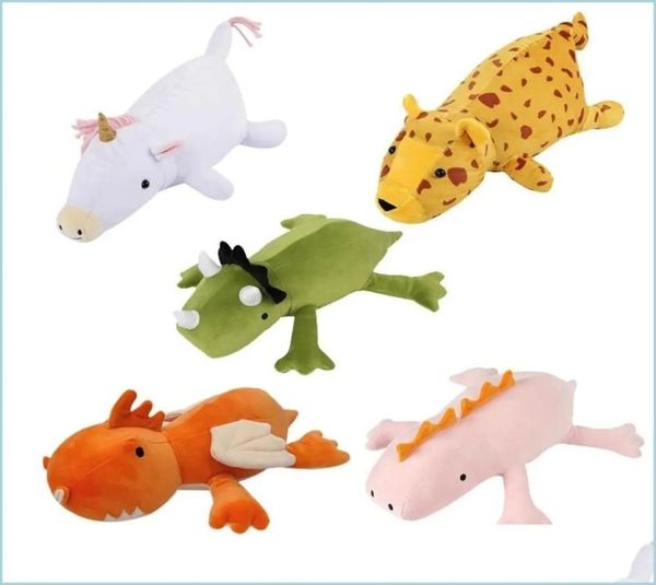 2024 Animali di peluche ripieni 40 cm Dinosauro ponderato Peluche Cartoon Animali di peluche Cuscino Peluche Bambino Compagno Regalo di compleanno per