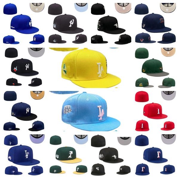 2024 Designer Cappelli aderenti Cappello da baseball ricamato Tutte le squadre Logo Berretto in cotone unisex nuova era Cappelli snapbacks Street Sport all'aria aperta Taglie da uomo Berretti Cap mix ordine taglia 7-8