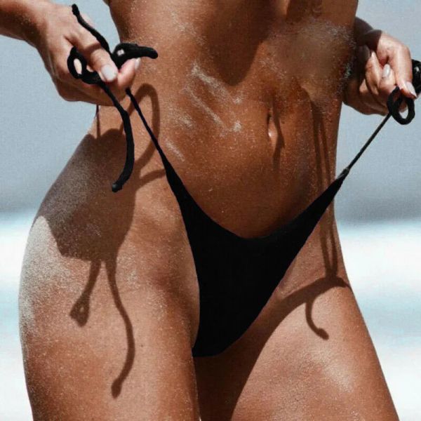 Set costume da bagno sexy da donna all'ingrosso perizoma costumi da bagno vintage pizzo nero brasiliano bikini biquini fondo Tback bikini sfacciato