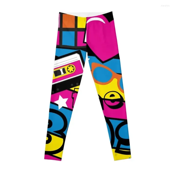 Pantaloni sportivi Adoro gli anni '80!Cool Neon Culture Shirt Regali Leggings Abbigliamento da ginnastica per sport Push Up da donna